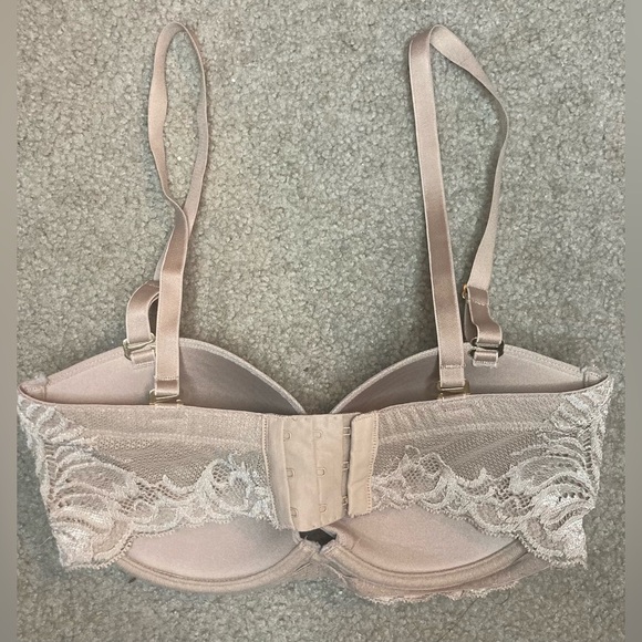 Natori Nude Lace Removable Strap Bra Size 32 D - Picture 2 of 8